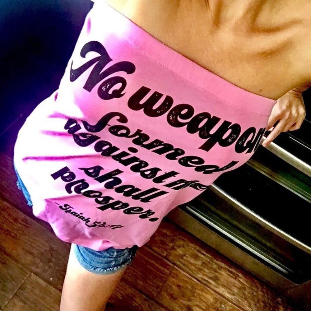 Artisan Made Upcycled Strapless Top Created for Breast Cancer